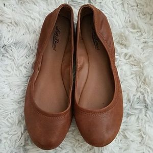 Lucky Brand brown leather flats